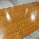 Rectangular dining table veneer rosewood vintage 1970s