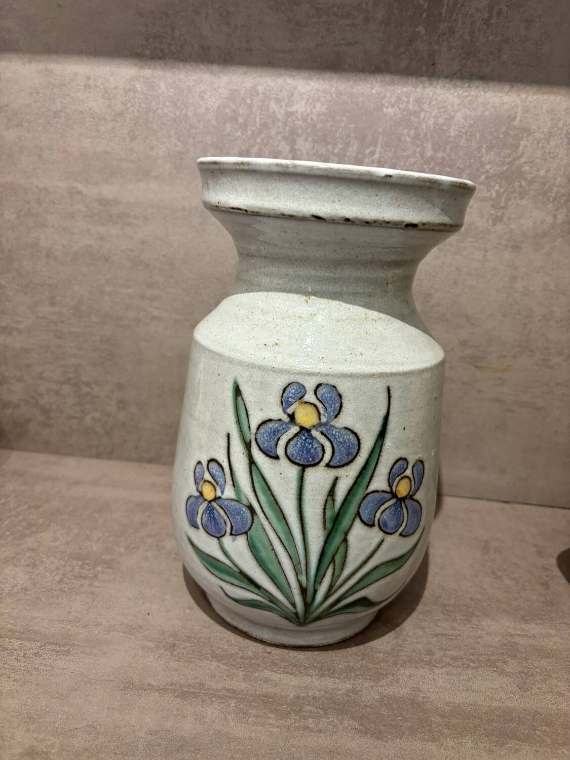 Glazed stoneware vase