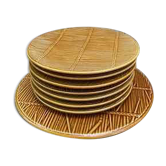 Small plates and presentation dish Gien creation Val d'Or