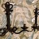 Paire d’appliques en fer forgé cordé