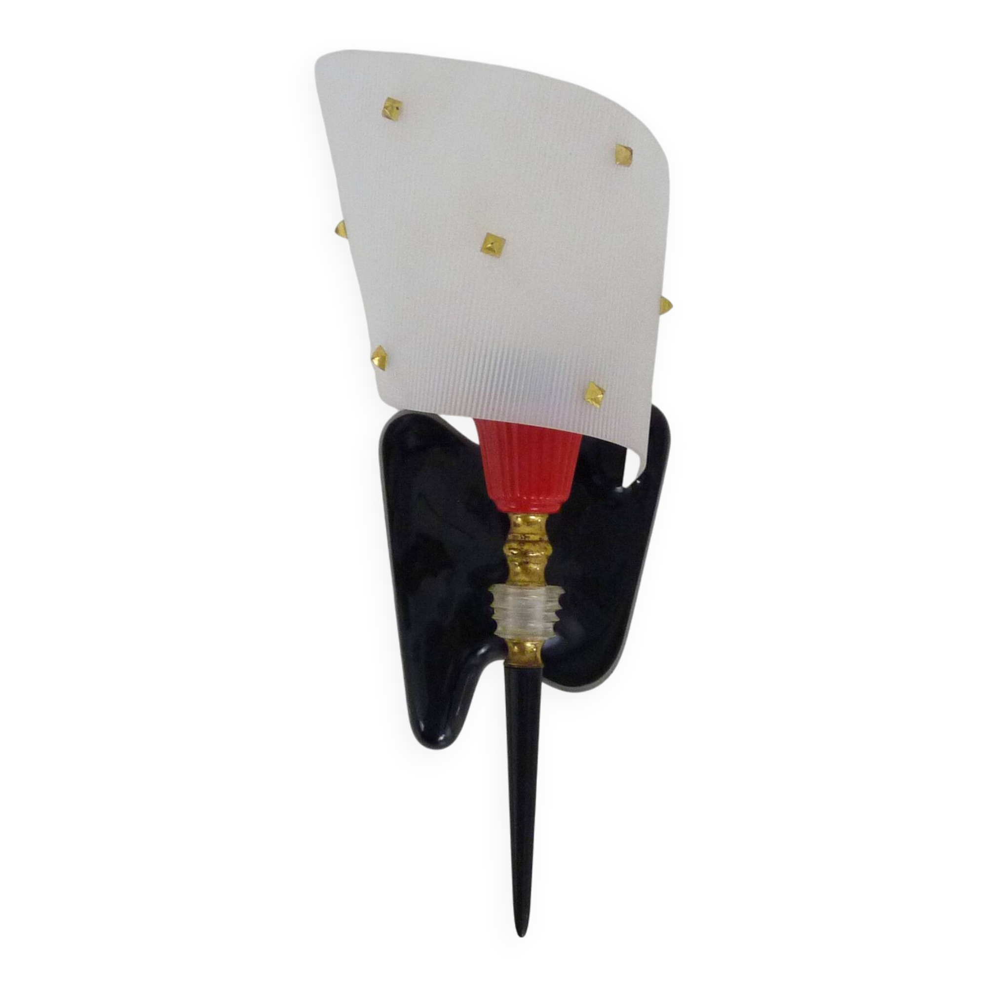 Vintage Rockabilly Wall Light Guariche Style Circa. Retro 1950