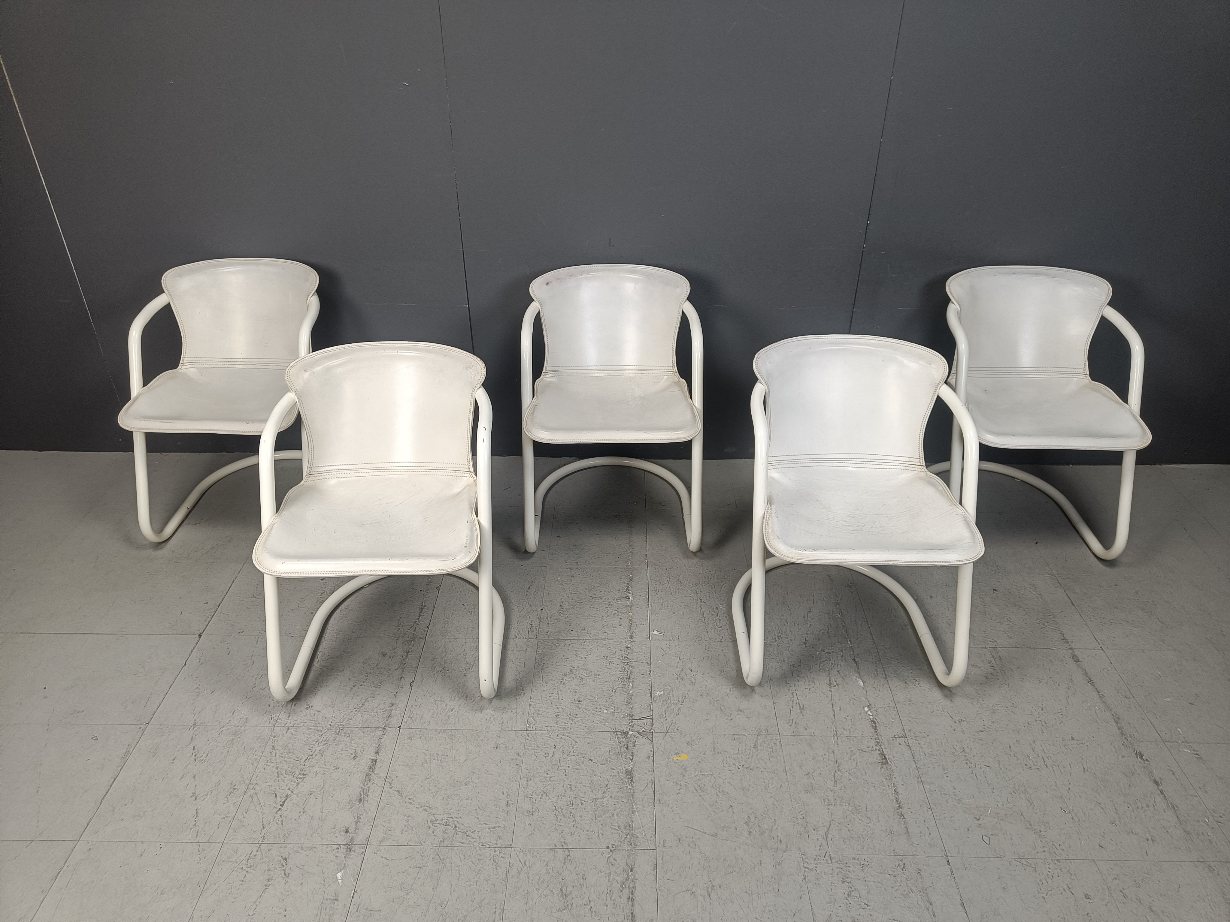 Vintage dining chairs by Metaform, set of 5 - 1970s