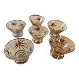 Service liqueur doré