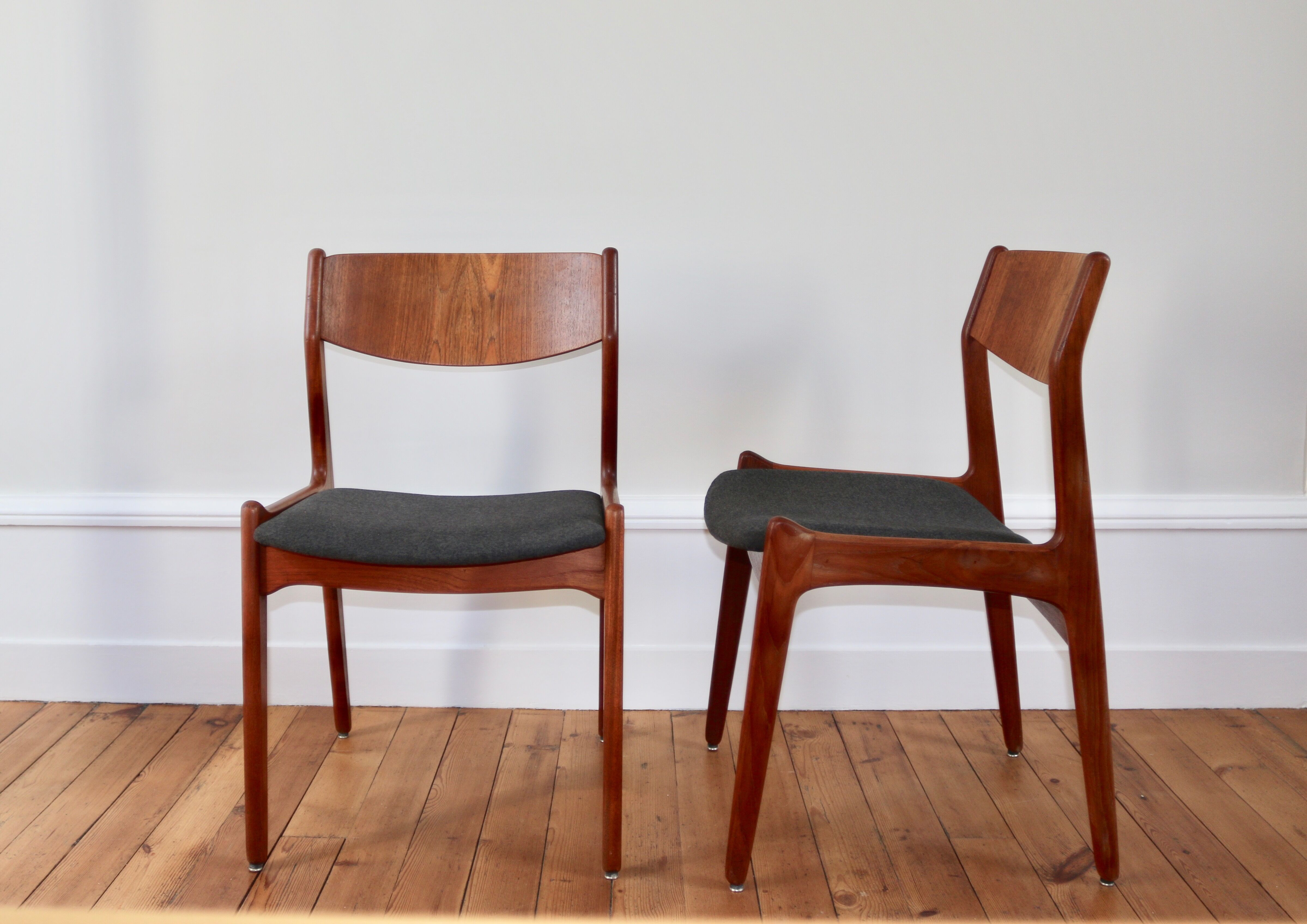 Paire de chaises scandinaves teck années 60 Soro Stole Fabrik