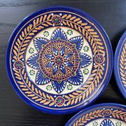 Trio of plates signed HB Quimper