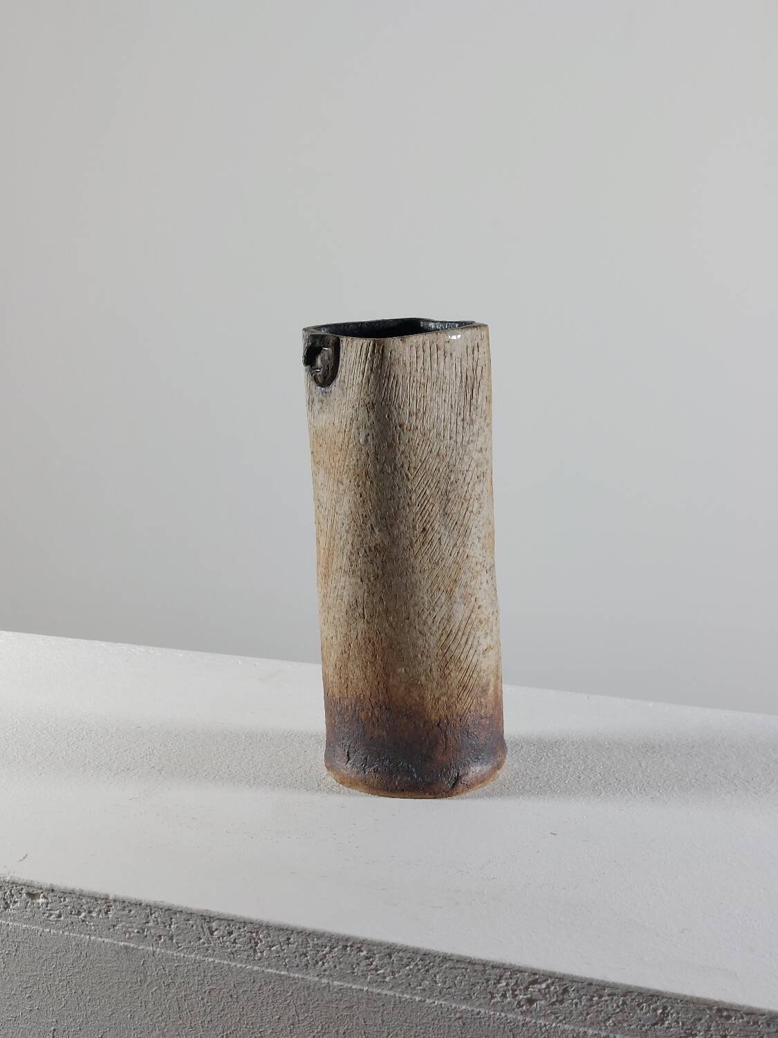 Vintage mid-century handmade ceramic vase
