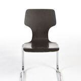 Serie of 6 vintage stackable chairs Pagholz