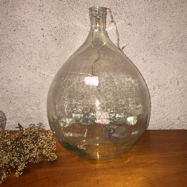 Demijohn glass, blue/green reflections, 12L