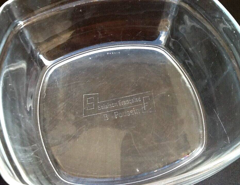 1970s Arcoroc Dish Transparent Glass SF (French Salted Meat) B Poussin