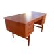 Danish teak writing desk,double-sided 1960s