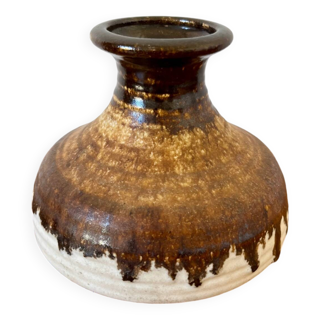 Vase UFO Guzzini Italy - Acrylique Fumé - Design 70's (Occasion)
