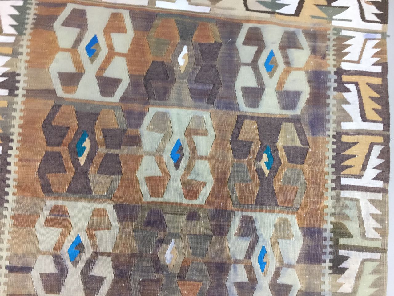 Turkish kilim rug 245x112cm moroccan