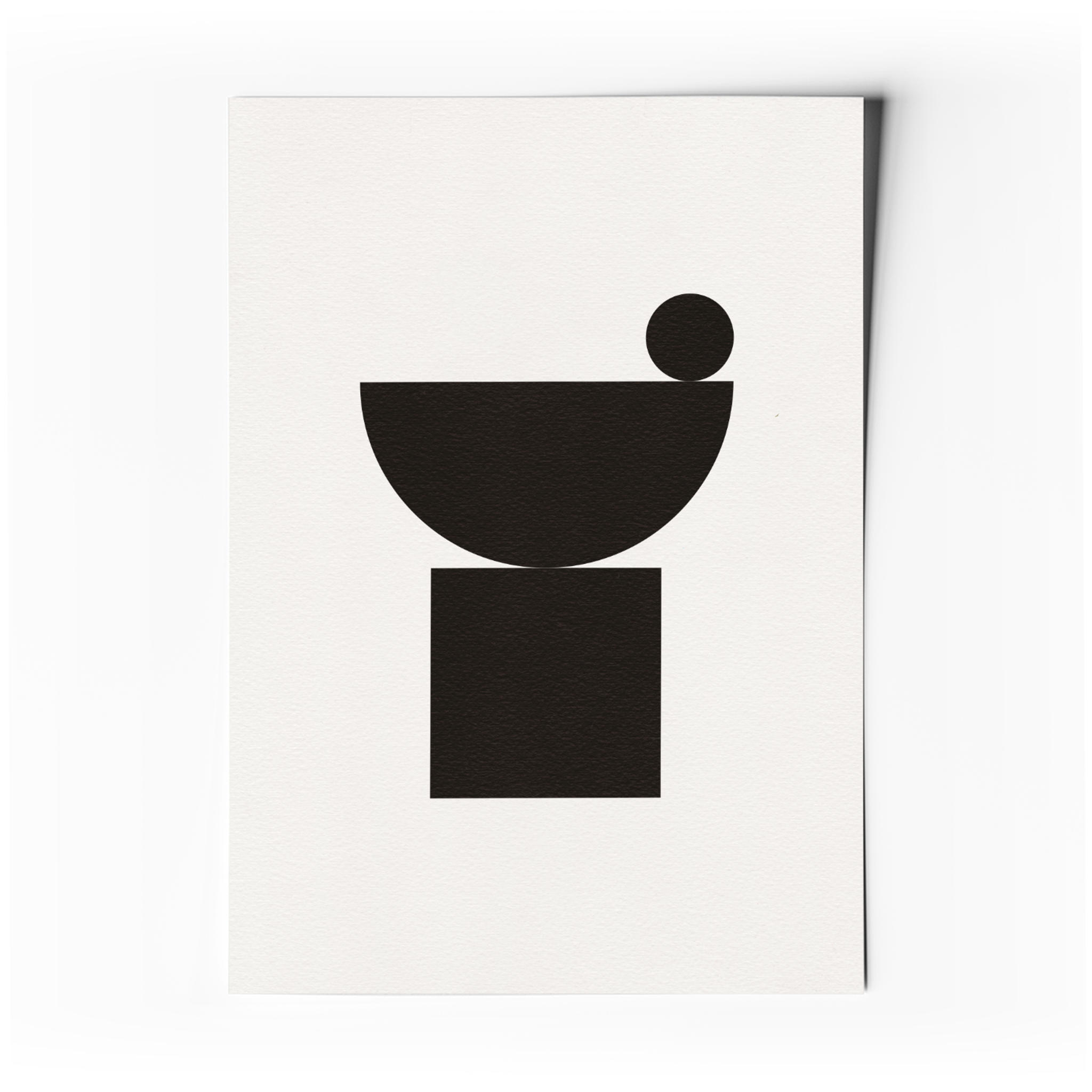 Affiche d'art abstrait minimaliste
