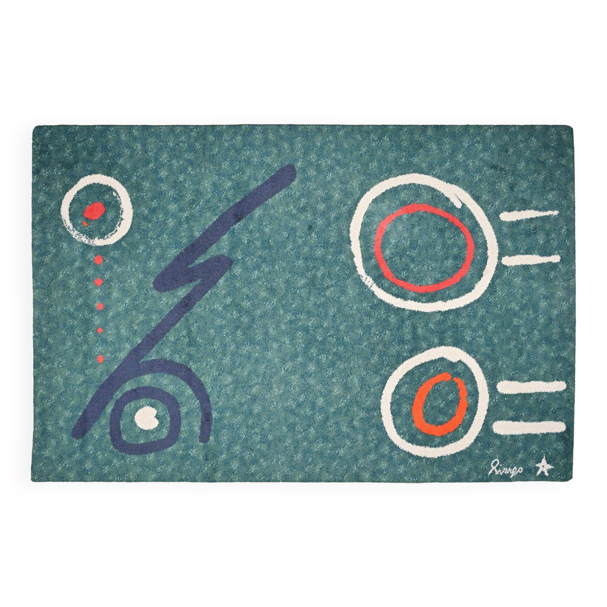 Ringo Starr Ring O carpet by Richard Starkey, Ege Axminster, 1988