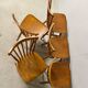 Lot of 05 Baumann chairs model Tacoma Western vintage 1970s
