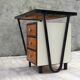 Modernist desk in metal and wood, 1950 s