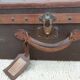 Trunk suitcase 1920 canvas coated cannage pattern