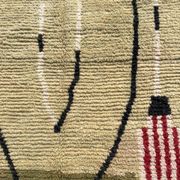 Large Moroccan Berber Rug Boujaad in Wool ideal Living room or bedroom, 200x290 cm