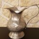 Tin pitcher decoration bunch of grapes