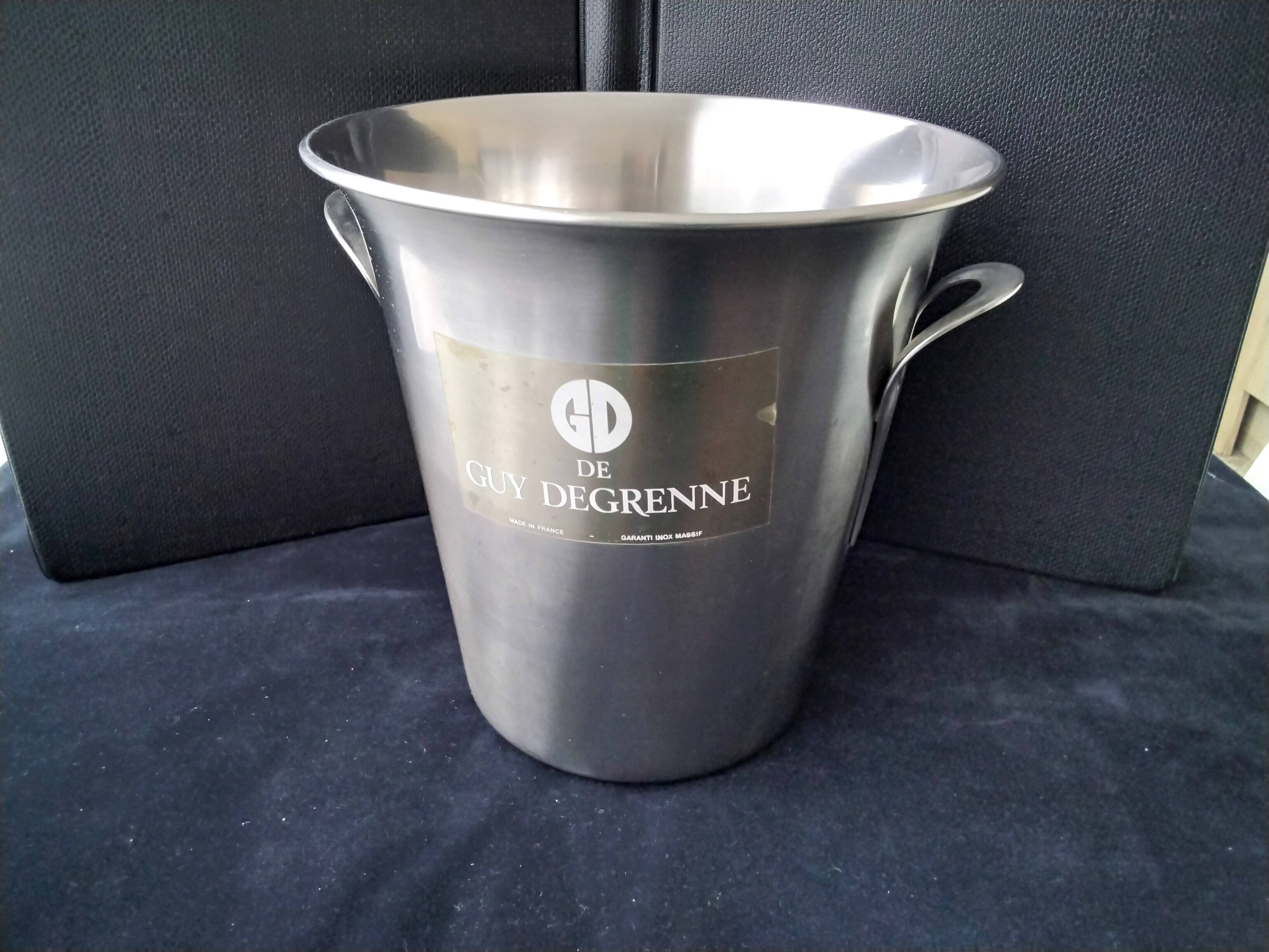 Guy Degrenne satin stainless steel champagne bucket