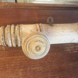 Wall coat rack with 4 hooks in raw wood