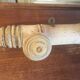 Wall coat rack with 4 hooks in raw wood
