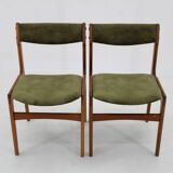 1960s Pair of  Danish Teak Dining Chairs, Restored