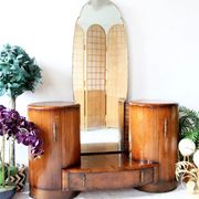 Art Deco Mirrored Bedroom Vanity Dressing Table by Shrager Brothers Masterpiece Furniture, London