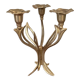 Brass flower candlestick