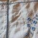 Pair of antique linen pillowcases with monogram