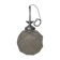 Art Deco faceted pressed glass globe pendant light