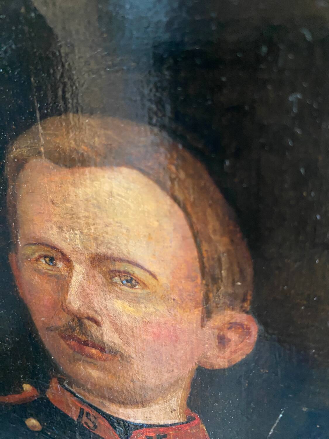 Portrait old soldier 19th