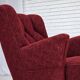 1960s, Danish armchair, original red furniture fabric.