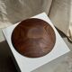 Small circular teak monoxyle pocket tray D25 H7