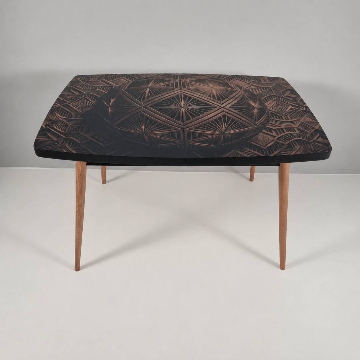Table en bois vintage, années 1970