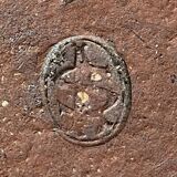 Large ceramic caquelon / saucepan from Vallauris signed MAS