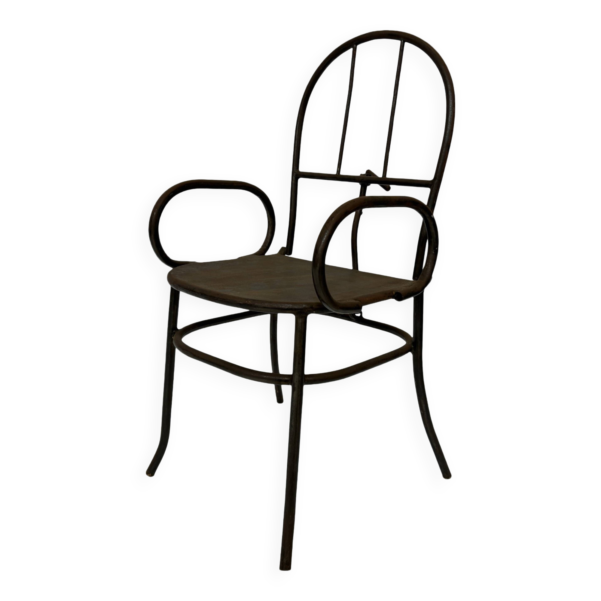 Vintage industrial chair work chair man cave design chair