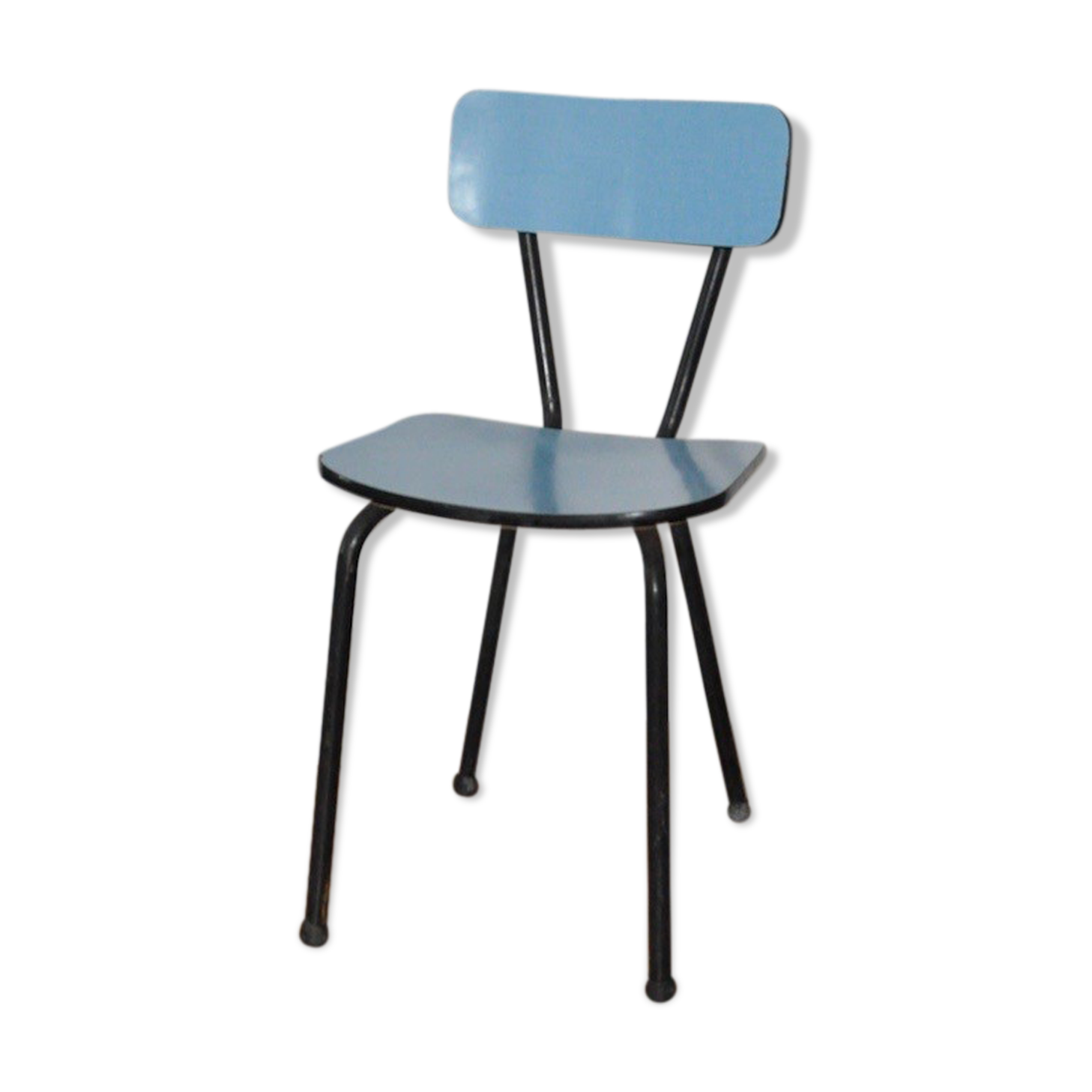 Blue formica chair