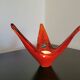 Spanish opaline red glass cup