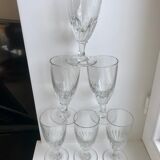 Set of 6 wine glasses / absinthe xxth