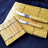 Cheese board and matching butter dish, Vallauris ceramic