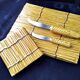 Cheese board and matching butter dish, Vallauris ceramic