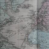 Old terrestrial planisphere - 1893