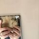 Antique bevelled mirror