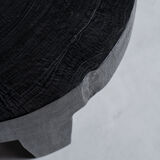 Coffee table en bois massif monoxyle noir