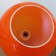 Suspension ball in opaline orange 70s