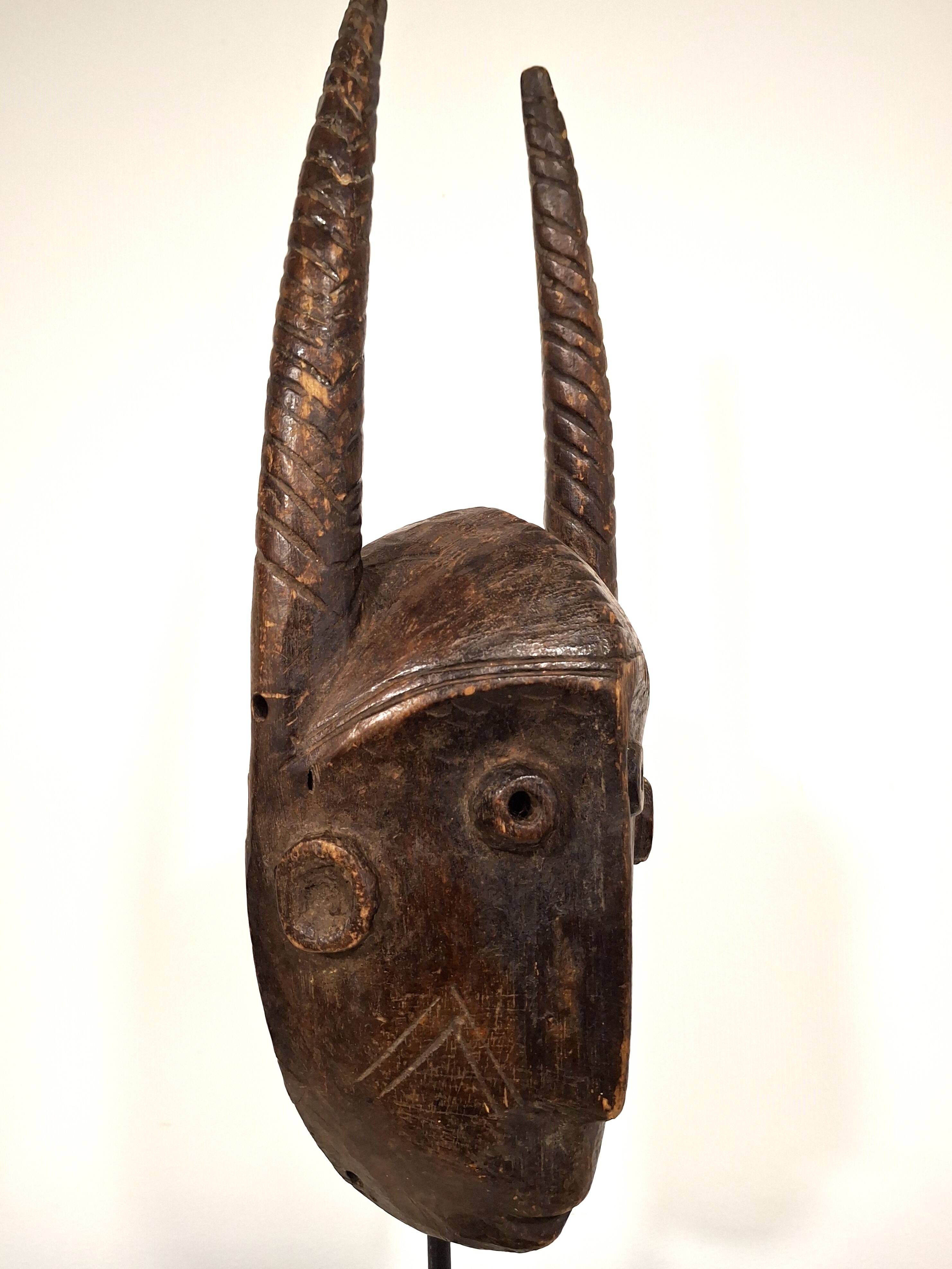 Masque Katanda - Tribu Lega, RD Congo - Milieu du 20e siècle