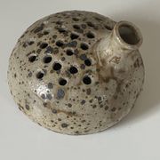 Vase céramique grès pyrité vintage design années 60