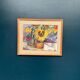 Original Swedish Oil on Panel – “Sunflowers” – Monogram Signed – Vintage & Framed