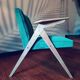 Bunny armchair, Jozef Chierowski, Petrol Green